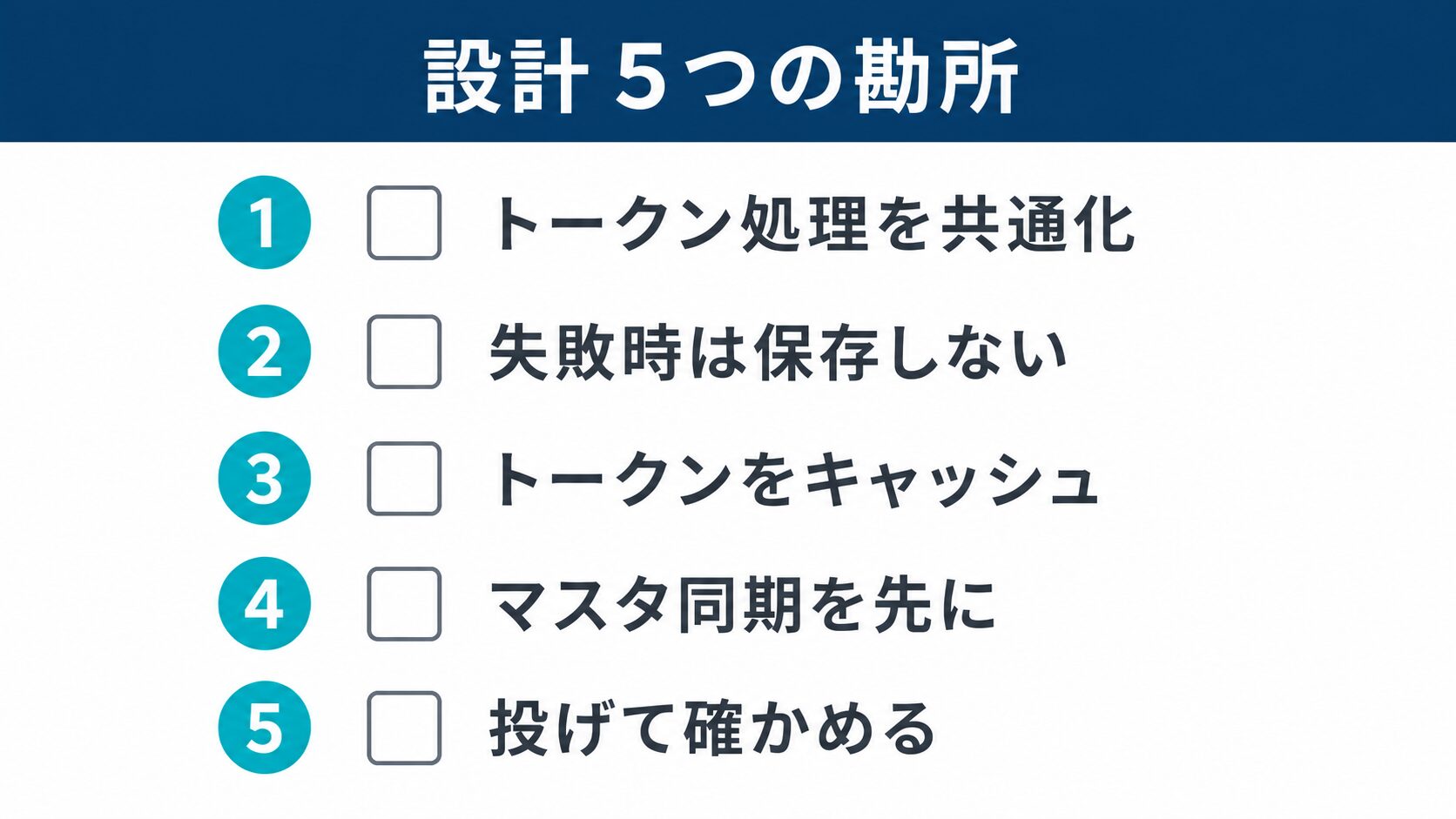 kintone 販売管理 連携の設計チェックリスト：認証まわりの事故を防ぐ5つの勘所